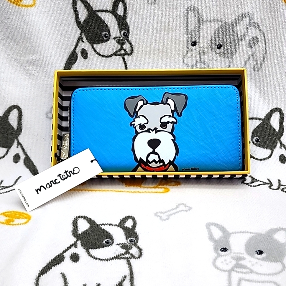 Marc Tetro NWT Schnauzer Terrier Long Wallet